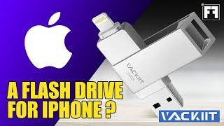 VACKIIT Flash Drive for IPHONE & iOS with MFI and Lightning connector! REVIEW