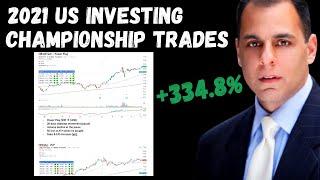 Mark Minervini US Investing Championship 2021 Trades + Analysis | VCP Pattern Examples