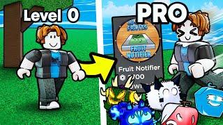 Noob To Pro With DEVIL FRUIT NOTIFIER In Blox Fruits (Roblox)