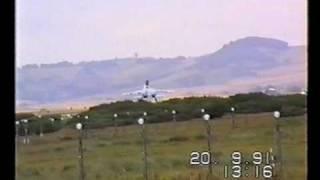 Russian Knights arrive at Leuchars air show 1991