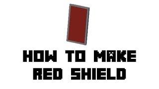 Minecraft Survival: How to Make Red Shield