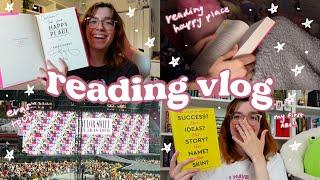 eras tour, reading happy place, book hauls and more! 🪩 reading vlog