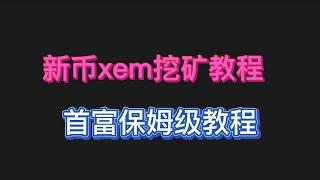 新币XEM挖矿教程， 基于Kaspa Rust ，首富保姆级教程，复制币，山寨币 #比特币 #kas #gpumining #挖礦