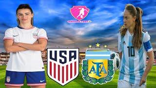 USA vs Argentina women’s international football Friendlies | USWNT live