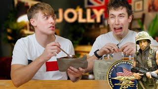 Brits try US Navy Seal rations!!