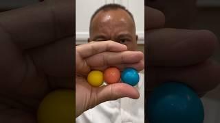  ASMR DUBBLE BUBBLE GUM BALLS COTTON CANDY (3 FLAVORS) AND EATING SOUNDS  #asmr #shorts