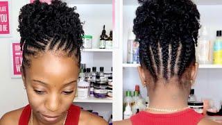 CURLY BRAIDED UPDO NATURAL HAIRSTYLE | Kurly Krissy