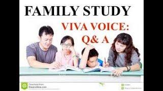 FAMILY STUDY VIVA VOICE,Q& A:PART1, Community Medicine tutorials,NEETPG2020,FMGE,PSM TUTORIALS