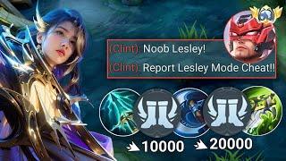 99.9% ONE HIT! MANIAC TRY NEW 2025 CRIT 1 HIT BUILD FOR LESLEY - MLBB