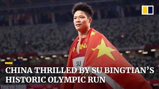 China blown away by Su Bingtian, first Chinese runner to reach Olympic men’s 100m final