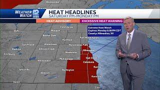 6/19 Evening forecast: Expect extreme weekend heat for southeast Wisconsin