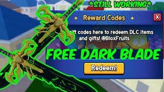 HOW TO GET FREE DARK BLADE BLOX FRUITS ROBLOX