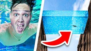 In den WELTREKORD POOL einbrechen!️ (40 Meter in der Luft)