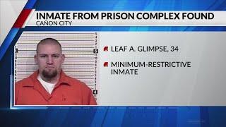 Escaped inmate found on Colorado Department of Corrections property