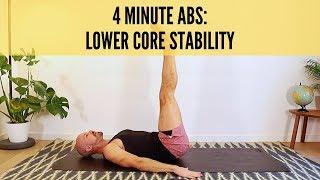 4 MINUTE ABS |  LOWER CORE STABILITY | 4 MINUTE BACK PAIN FIX