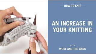 How to make an increase in your knitting (m1l, make 1 left)