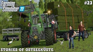 HEAVY LOADS - COLLECTING GRASS BALES EXTREME!  | Ostseeküste | FS22 | Timelapse #23