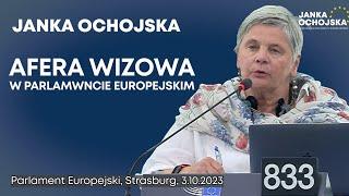 Janka Ochojska o aferze wizowej, Strasburg, 3.10.2023