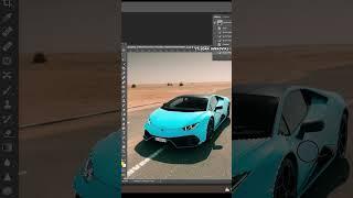 I MAKE GOLDEN LAMBORGHINI IN PHOTOSHOP #shorts