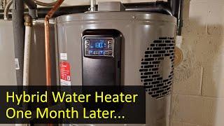 Rheem Hybrid Heat-Pump Water Heater, Thoughts after the First Month