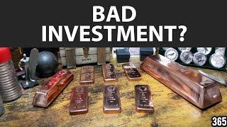 Do the high premiums make copper bullion bars, a BAD investment?