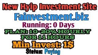 Legit Hyip Site #fainvestment.biz Running: 0days. Min Invest: 1$. Hyips daily