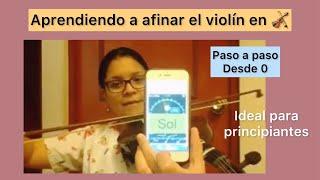 APRENDE A AFINAR UN VIOLÍN CON AFINADOR DIGITAL paso a paso, fácil para principiantes desde 0