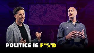 Ed Helms & RepresentUs CEO Josh Graham Lynn name the root cause of political dysfunction in America