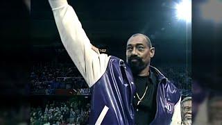 Wilt Chamberlain in 1997 at NBA All-Star Weekend