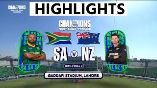 SA Vs NZ Champions Trophy 2025 Semi Final Match Full Highlights | SA Vs NZ CT25 Match HIGHLIGHT