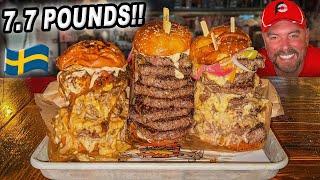 Eat More Than Anyone Else Ever Has to Beat ROST's Swedish Burger Record Challenge!!