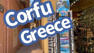 Cruise Port Corfu Greece is the BEST Greek Island to visit - walk and shop with me