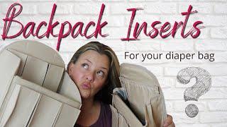 Backpack Organizer & Insert Review | What’s In My Diaper Backpack | Diaper Bag Pack With Me