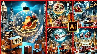 Merry Christmas Ai Photo Editing | Happy Christmas Ai Photo Editing | Christmas Photo Editing 2024