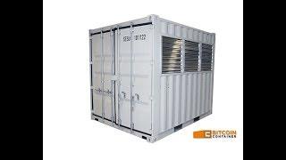 10ft Bitcoin Mining Container - 200 amp Hook Up