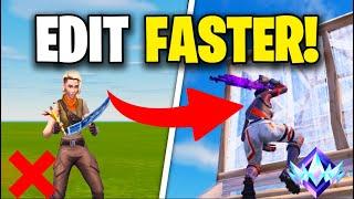 How to INSTANTLY EDIT FASTER in FORTNITE! (Improve Mechanics)