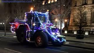 4K - The Liverpool Festive Farmers Tractor Run 2024