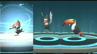 PIKIPEK evolution into TRUMBEAK and TOUCANNON in Pokemon GO !! GEN 7