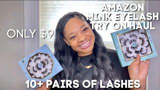 CHEAP AMAZON EYELASHES TRY ON HAUL| 3D MINK LASHES REVIEW | FT. DYSILK LASHES