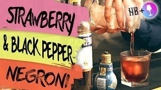 Strawberry & Black Pepper Negroni Recipe 