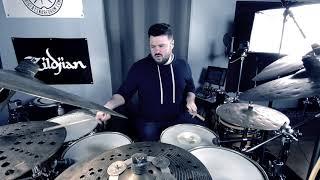 Zebra Drums full mahogany kit demo with Justin Scott