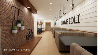 Restaurant Interior Design || South Indian Restaurant || Interior Design Idea's