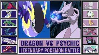 Legendary Pokémon Battle: DRAGON vs PSYCHIC