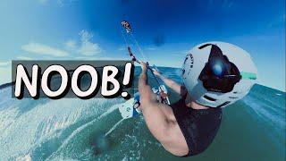 This is what a beginner's kitesurf session looks like - #kitesurfing in #italy