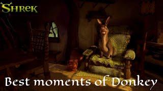 Shrek (2001) - Best Donkey Moments!