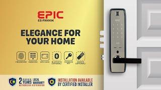 EPIC SHINE F9000K KOREAN FUTUREPROOF SMART DIGITAL DOOR LOCK - REVIEW - FINGERPRINT CARD CODE KEY