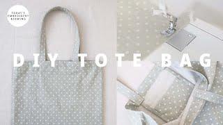 DIY tote bag tutorial + sewing for beginners (FREE PATTERN)