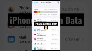 Need Help! | How to clear this iPhone System Data? | #iphone #ios #help