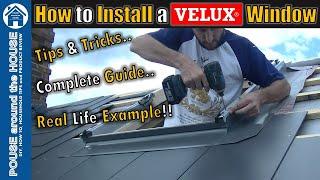 How to fit a VELUX window. VELUX window installation. VELUX top hung window & flashing kit install.