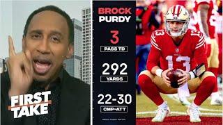 FIRST TAKE | 49ers are KING of NFC West! - Stephen A. breaks Brock Purdy perform in loss to Rams